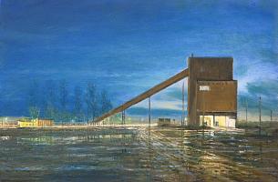 Celso Martinez Naves, Tolva, 2011, Oel auf Leinwand, 40 x 60 cm
